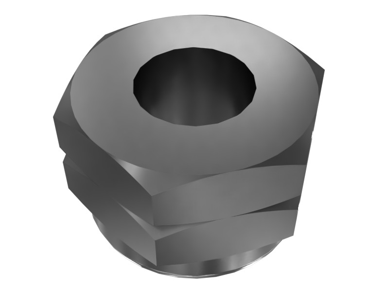 7M-9918 1/4"-28 Hex Lock Nut