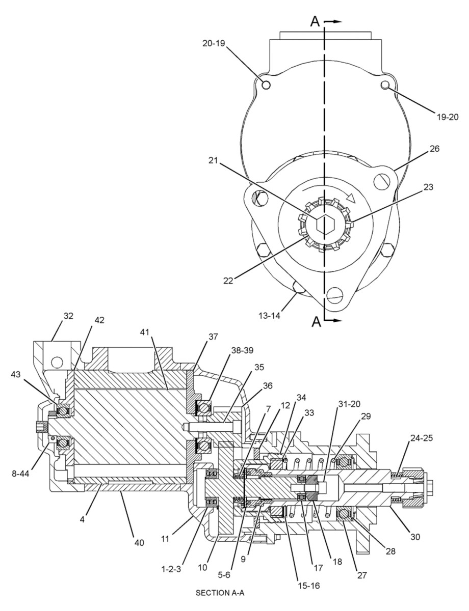 7W-0016 Air Starting Motor