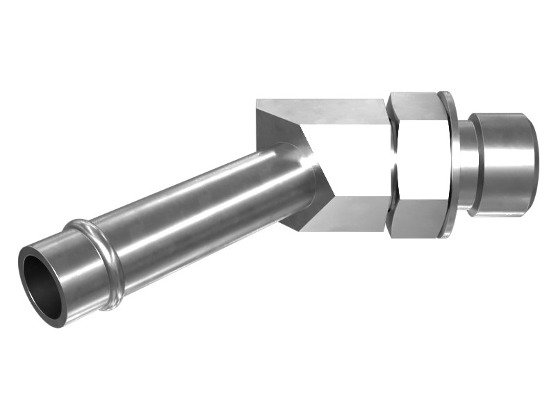 7X-1448 STOR to Hose Flange 45 Degree Elbow Adapter