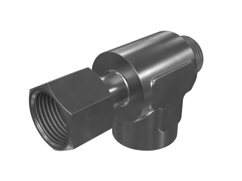 7X-2444 9/16-18 Swivel Tee