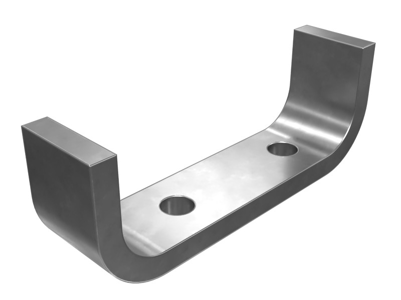 7Y-1746 8 mm Thick Two-Bolt Mounting Base