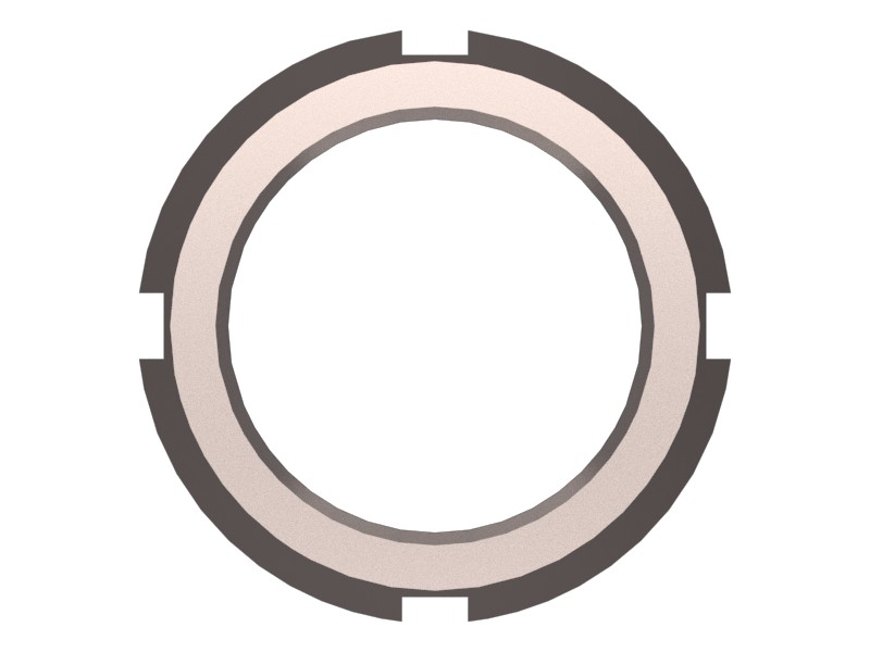 8B-7614 1.56-18 UNS Thread Bearing Locknut - image 3