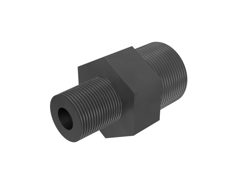 8C-6865 9/16-18 X 1/8-27 NPTF Hex Head Straight Adapter