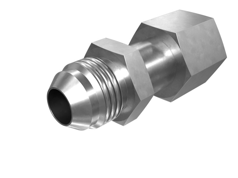 8C-7311 Double Hex Head Flare Straight O-Ring Adapter
