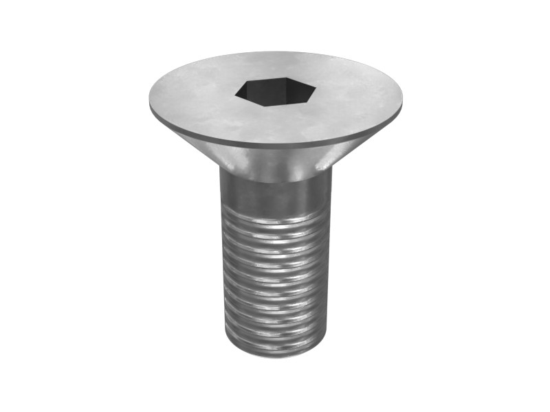 8C-7562 20 mm Long Flat Head Screw with Lock Tab