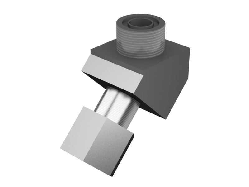 8C-8989 Hex Hydraulic Oil 45 Degree Elbow Adapter