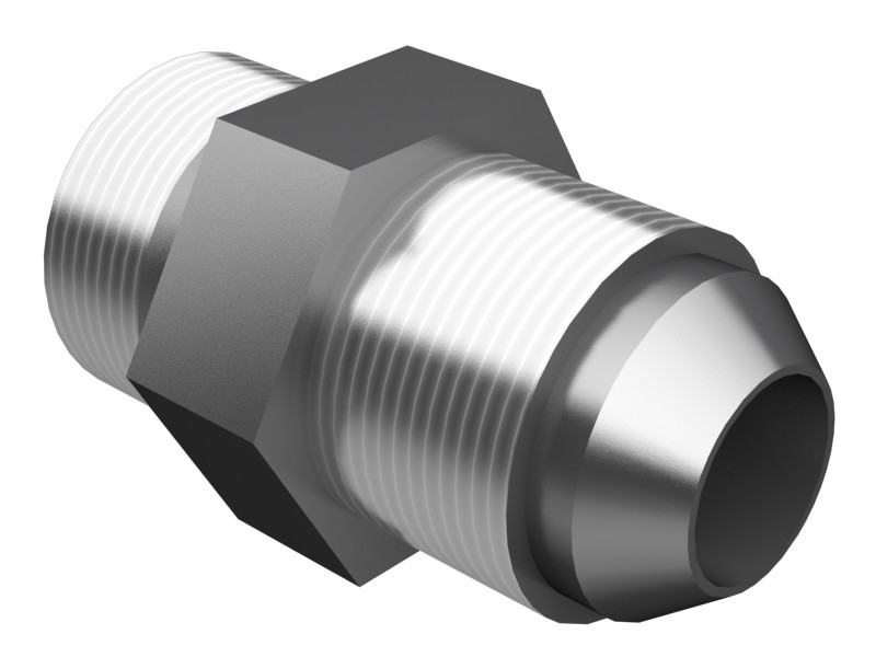 8M-0505 22.23 mm Hex Plated Steel Straight Adapter