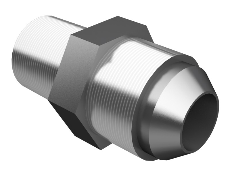 8M-0755 3/8-18 NPTF Hex Head Flare Adapter