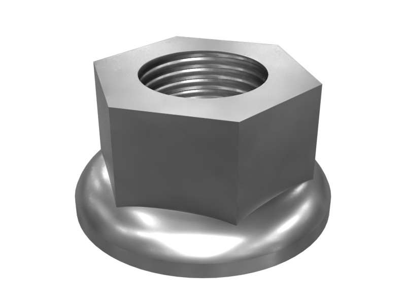 8S-0934 #7/16-20 Thread Seat Belt Hex Flange Nut
