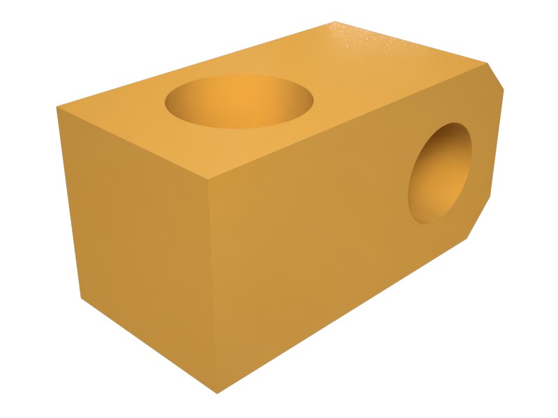 8S-5383 25.40 mm Thick Steel Block