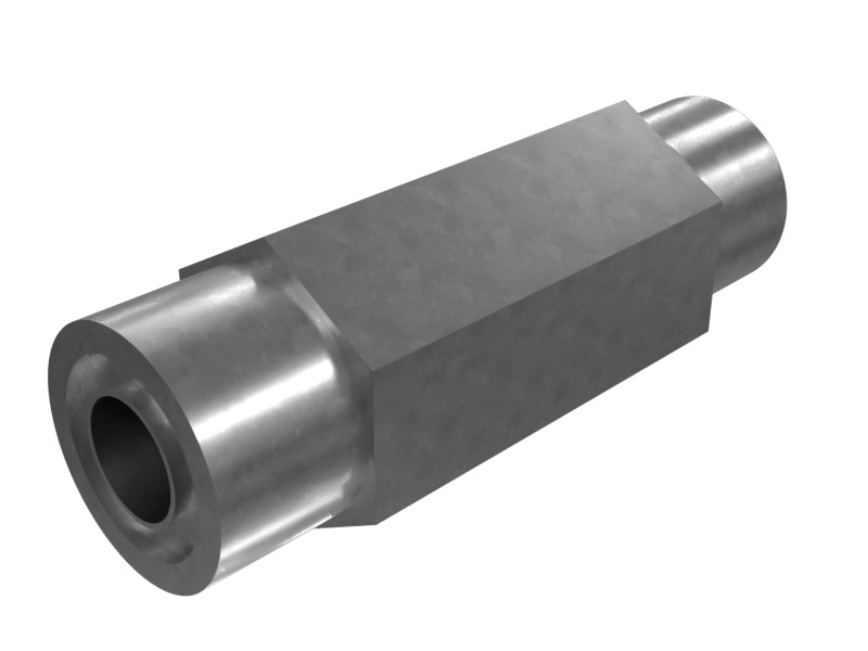 8T-0077 13/16-16 X 3/4-16 Hex Head Straight O-Ring Adapter