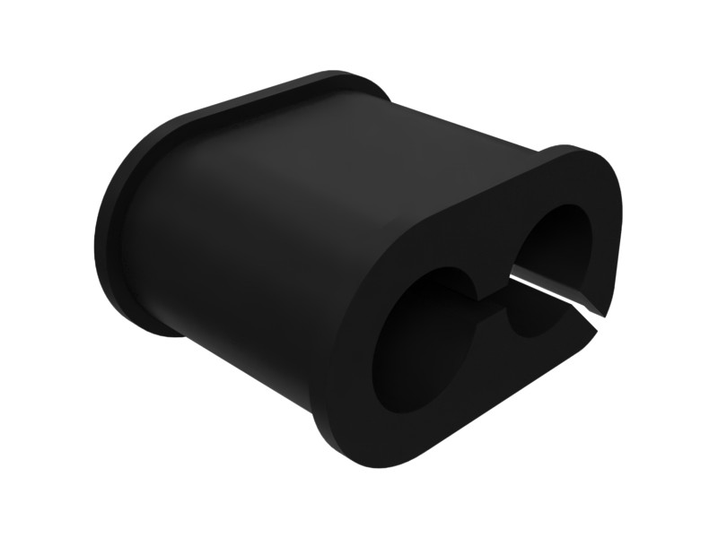 8T-7088 34 mm Diameter Two-Hole Oval Rubber Grommet