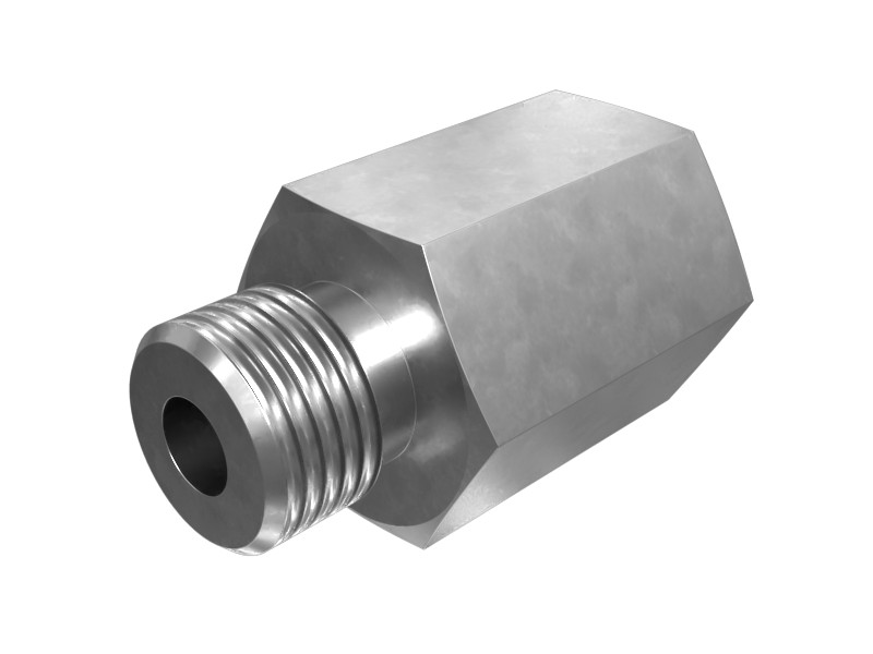 8T-7861 M14 X 9/16-18-2B Hex Head Straight Fitting