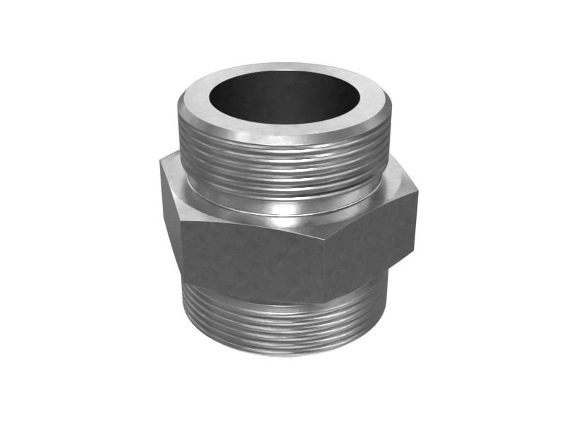 8T-7926 1-7/8-12 X 2-12 Hex Head Straight O-Ring Adapter