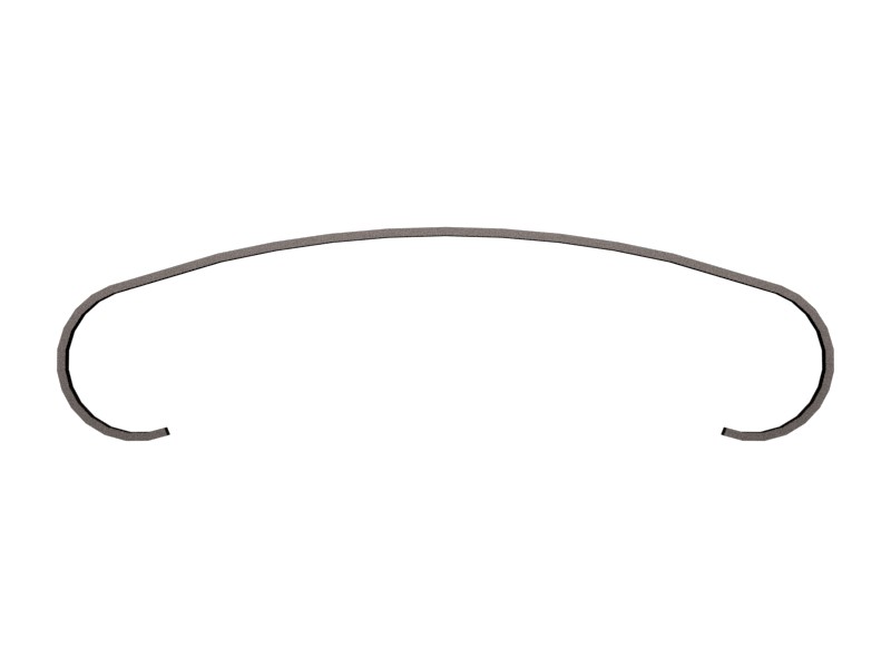 8Y-5914 0.55 mm Thick Armrest Spring - image 2