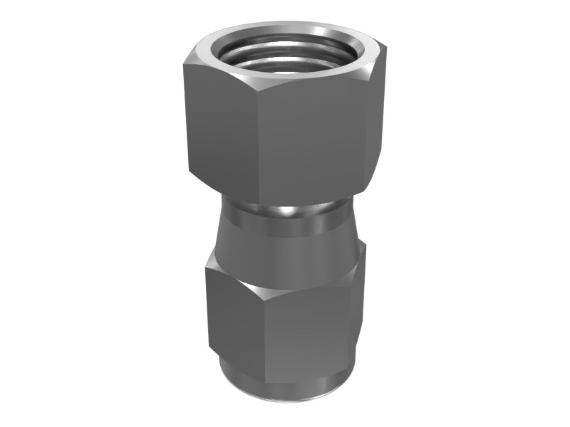 9J-6190 Double Hex Head 37 Degree Flare Straight Adapter