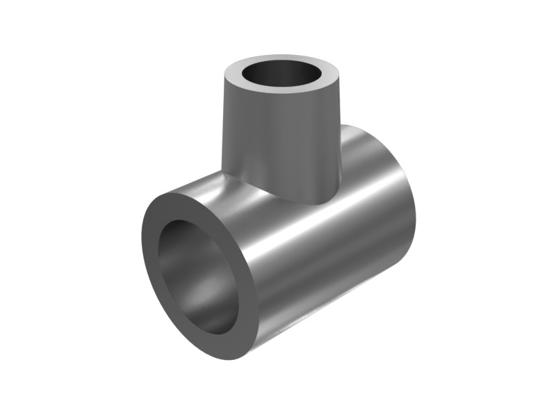 9L-8496 1/8-27 Inverted Flare Tee Fitting