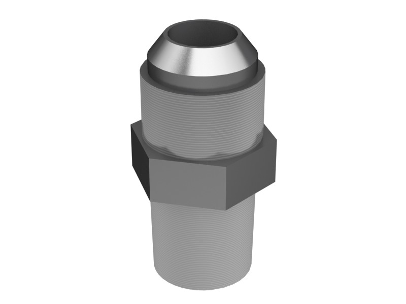 9M-6522 1/2-14 NPTF Hex Head Flare Adapter