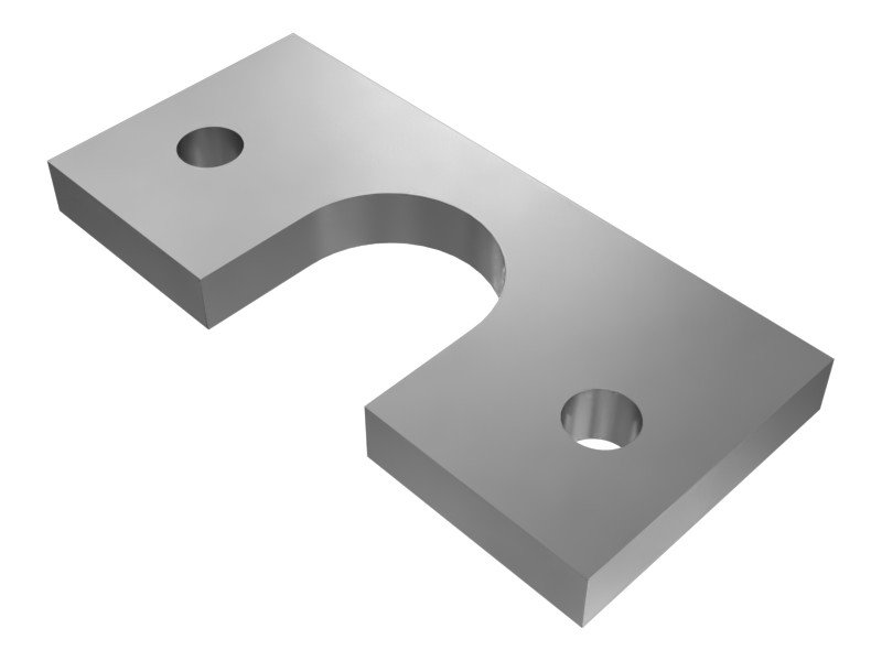 9P-0574 2 mm Thick Radiator Guard Support Plate