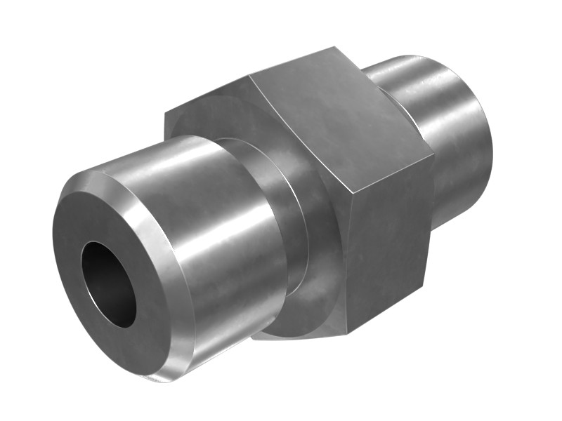 9X-0262 7/18-20 Hex Head Straight Adapter