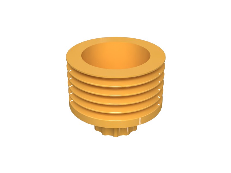 9Y-9825 5-Groove Crankshaft Pulley